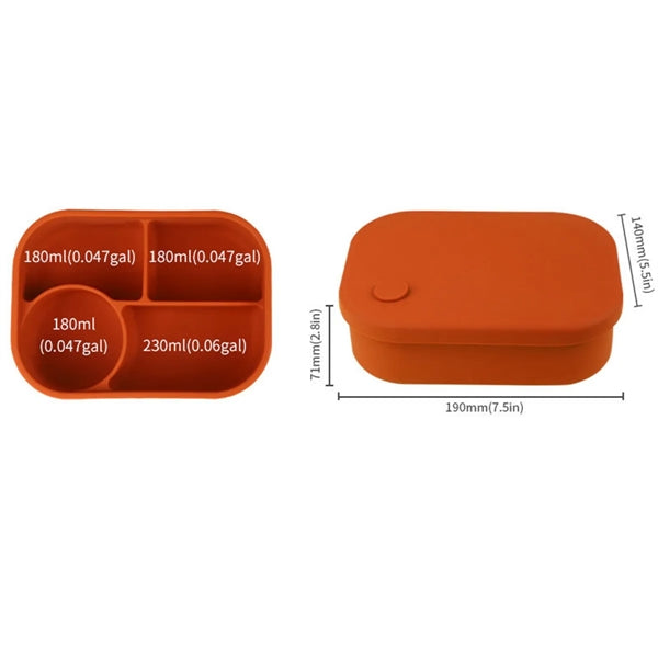 Lunchbox Silicone Bento Box 4 Compartments