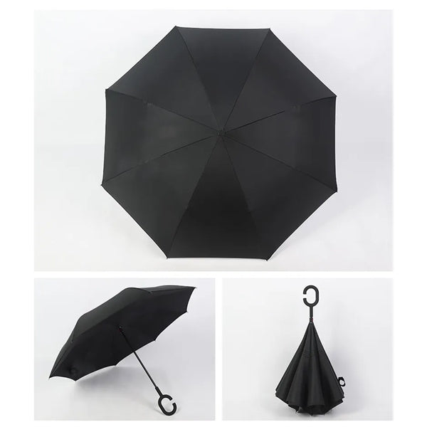 Inverted Umbrella For Rain Reverse Upside Down