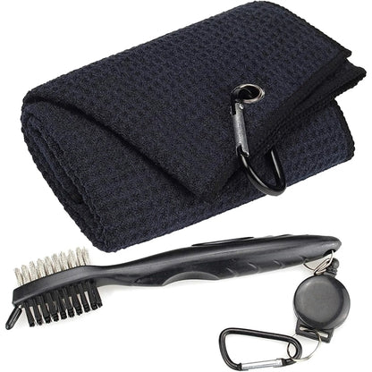 Microfiber Golf Towel Brush Tool Kit