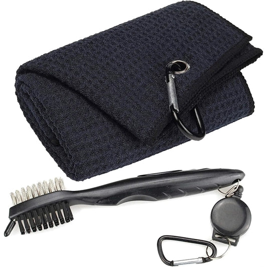 Microfiber Golf Towel Brush Tool Kit