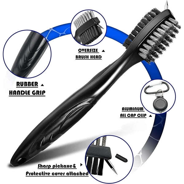 Microfiber Golf Towel Brush Tool Kit