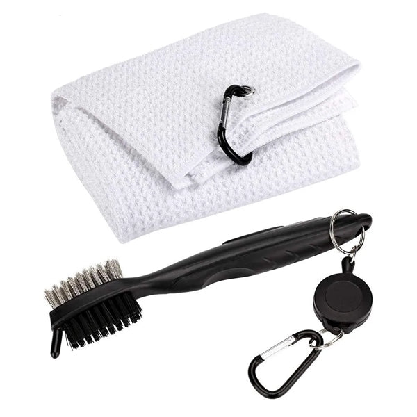 Microfiber Golf Towel Brush Tool Kit