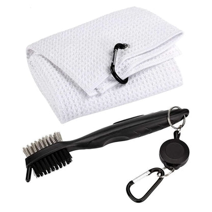 Microfiber Golf Towel Brush Tool Kit