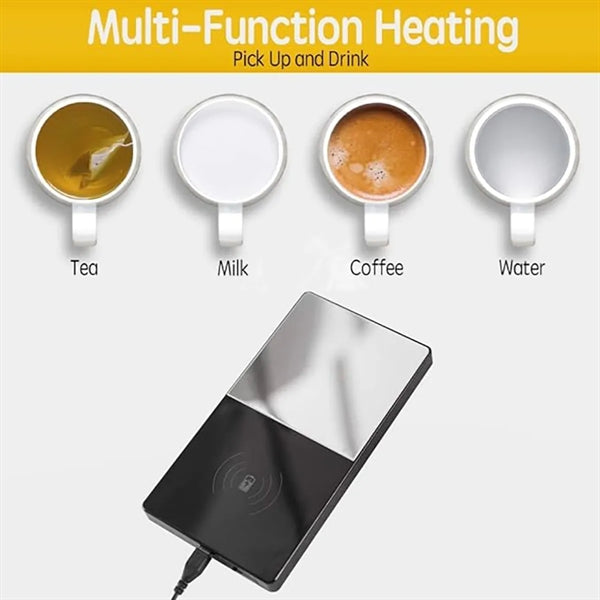 2 In 1 Heating Mug Cup Warmer Electric Wireless Charger