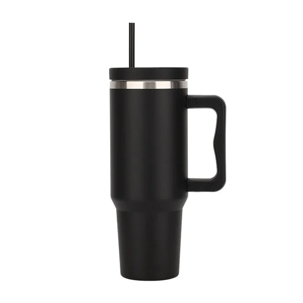 40 oz Tumbler with Handle and Straw