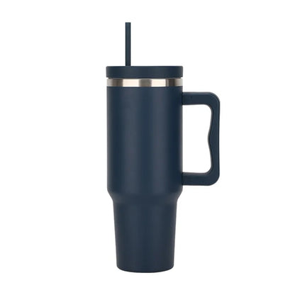 40 oz Tumbler with Handle and Straw