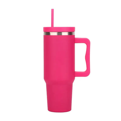 40 oz Tumbler with Handle and Straw