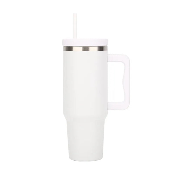 40 oz Tumbler with Handle and Straw