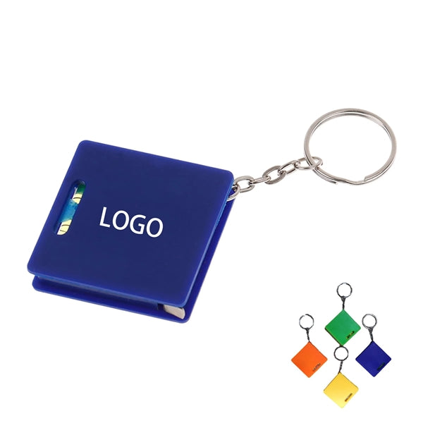 Square Level Tape Measure Key Tag