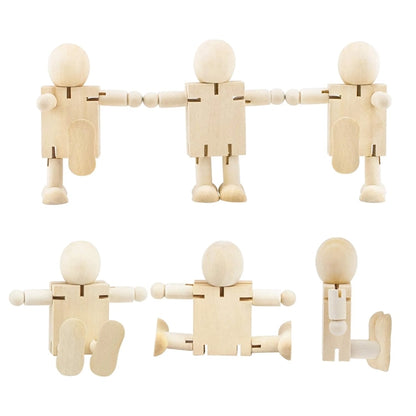 Cute Wood Robot For Diy