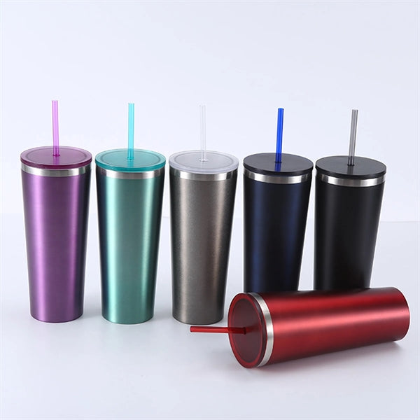 24 Oz Tumbler With Straw