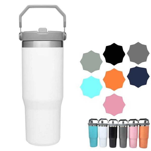 30Oz Flip Straw Insulated Tumbler