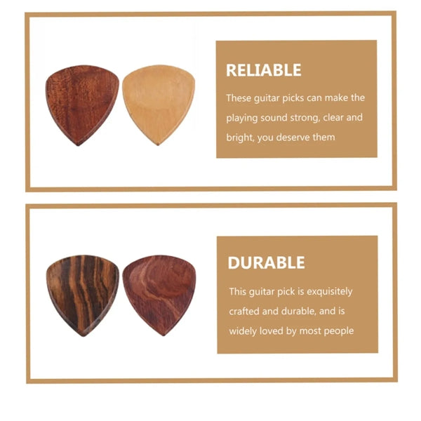 Guitar Picks Wooden Storage Box