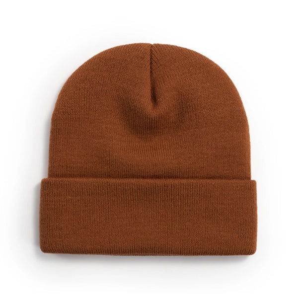 Unisex Adult Knit Cuffed Beanie Hat