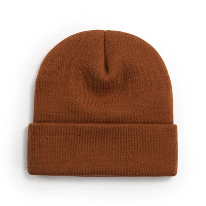 Unisex Adult Knit Cuffed Beanie Hat