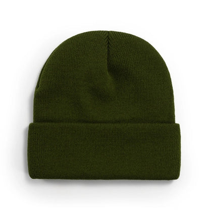 Unisex Adult Knit Cuffed Beanie Hat