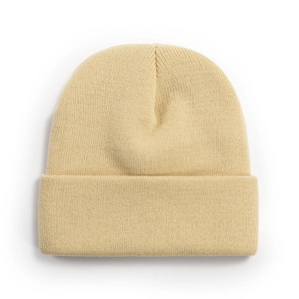 Unisex Adult Knit Cuffed Beanie Hat