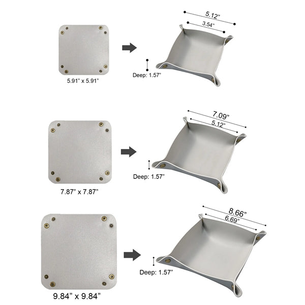 Foldable Desk Sundries Storage Tray