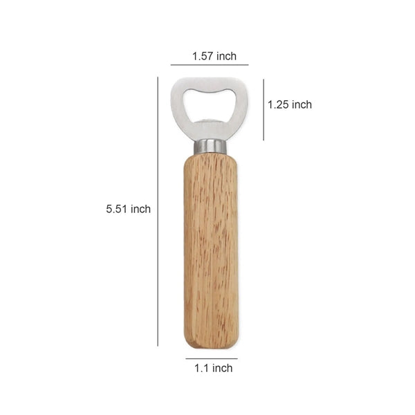 Reuseable Natural Wooden Bottle Opener