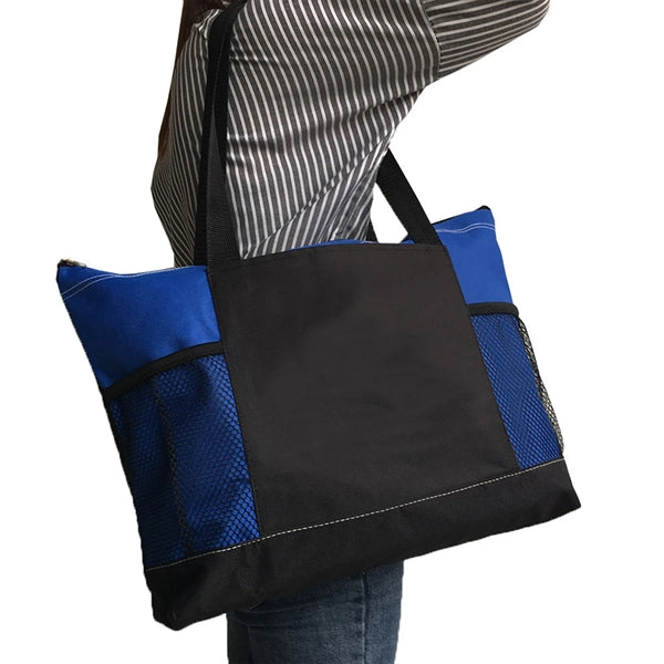Tote With Front Pockets