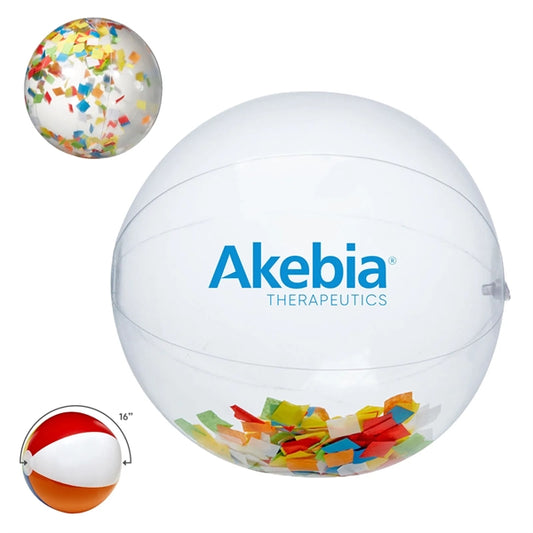 16" Confetti Beach Ball