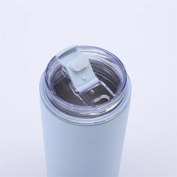16 Oz Insulated Tumbler With Straw