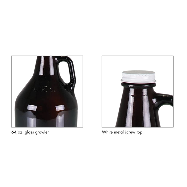 64-Ounce Glass Growler Jug