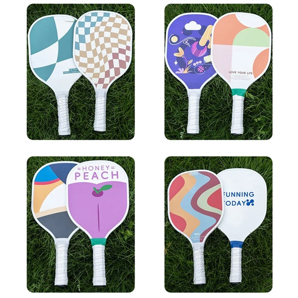 Custom Sports Wooden Pickleball Paddle Rackets(two packs)