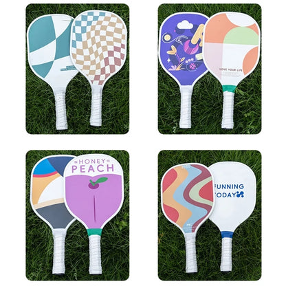 Custom Sports Wooden Pickleball Paddle Rackets(two packs)