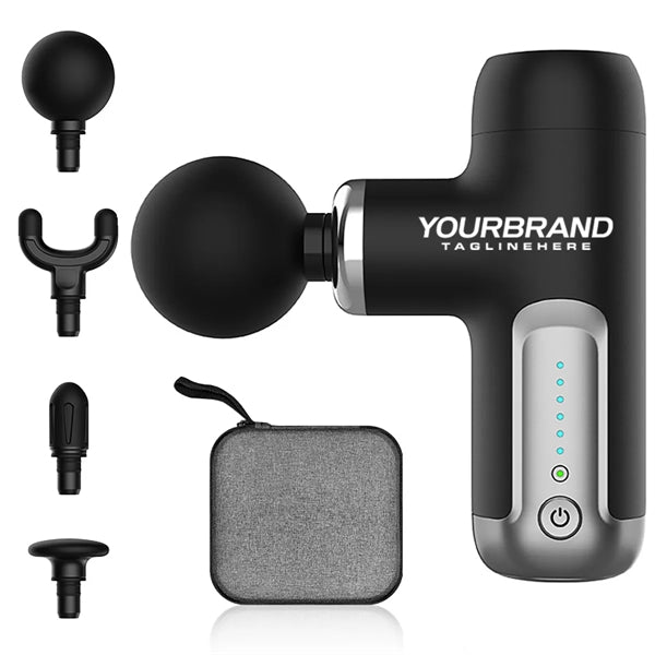 Branded Portable Fascia Massage Gun with Carrier Bag