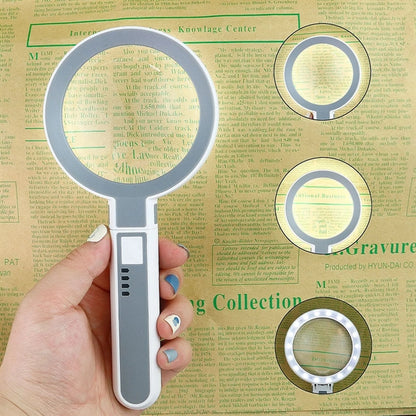 Branded LED Illuminated Handheld Desktop Magnifier