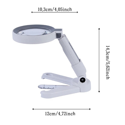 Branded LED Illuminated Handheld Desktop Magnifier
