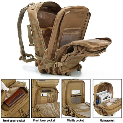 Branded Outdoor Large Military Tactical Molle Backpack