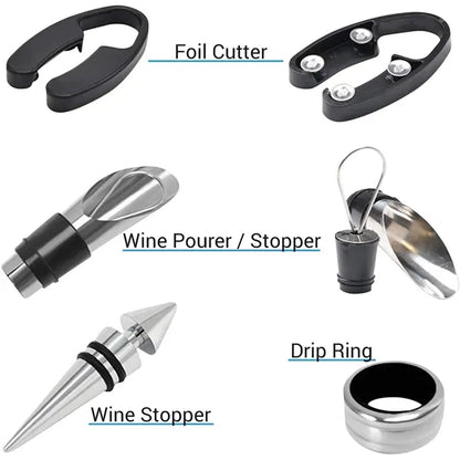 5 Piece Wine Tool Set