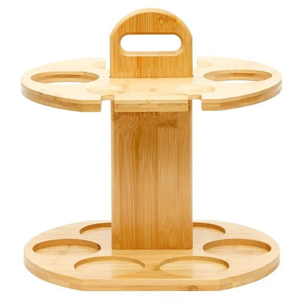 Bamboo Wine Storage And Display Rack