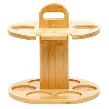 Bamboo Wine Storage And Display Rack