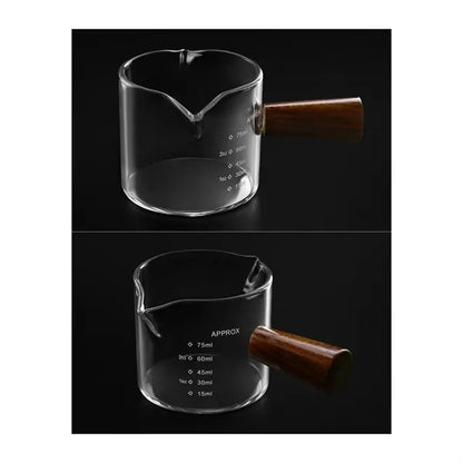 Espresso Glass With Wood Handle