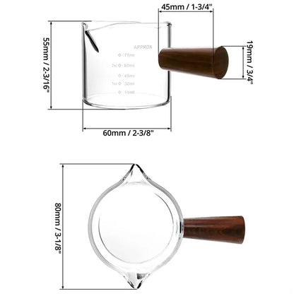 Espresso Glass With Wood Handle