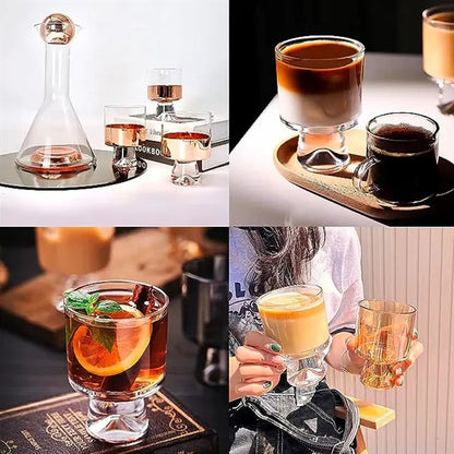 8Oz Stemless Martini Glasses