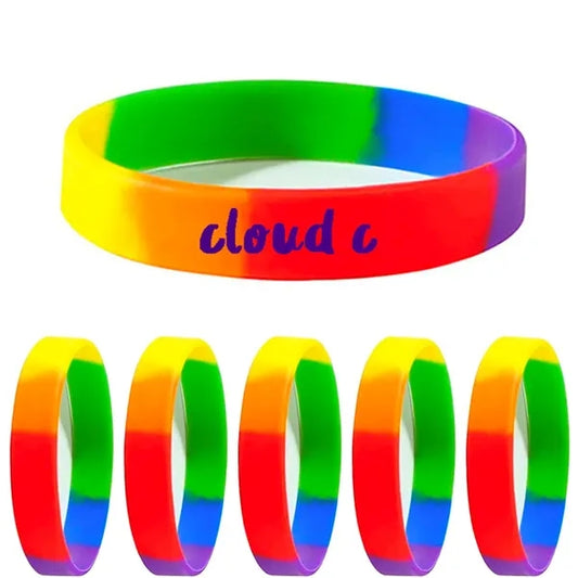 Rubber Rainbow Bracelet