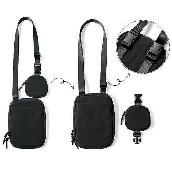 Crossbody Bag With Removable Small Pouch