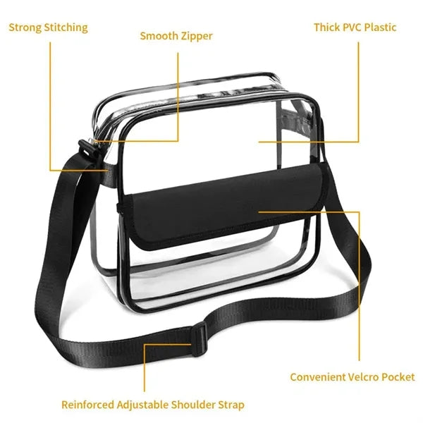 Transparent Messenger Crossbody Bag