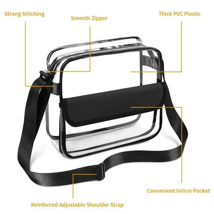 Transparent Messenger Crossbody Bag