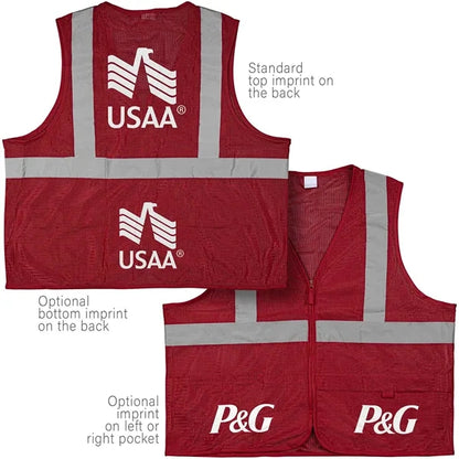 100% Polyester Premium Reflective Safety Vest