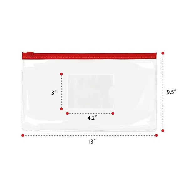 A4 Horizontal Pull Transparent PVC File Bag