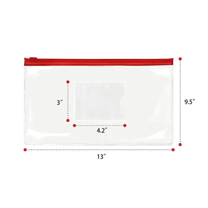 A4 Horizontal Pull Transparent PVC File Bag