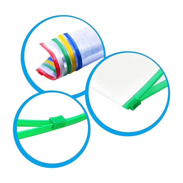 A4 Horizontal Pull Transparent PVC File Bag