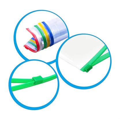 A4 Horizontal Pull Transparent PVC File Bag