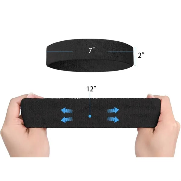 Sport Fitness Sweat Absorption Towel Rings Headbands