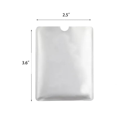 Aluminum Foil Shielded Credit Card Sleeve Anti-Scanning Thef